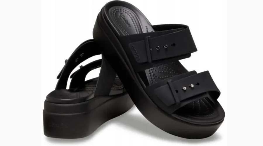 Buty Damskie Sandały Platforma Crocs Brooklyn 207431 Niski Koturn 37-38